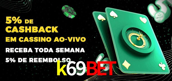 Promoções do cassino ao Vivo k69bet